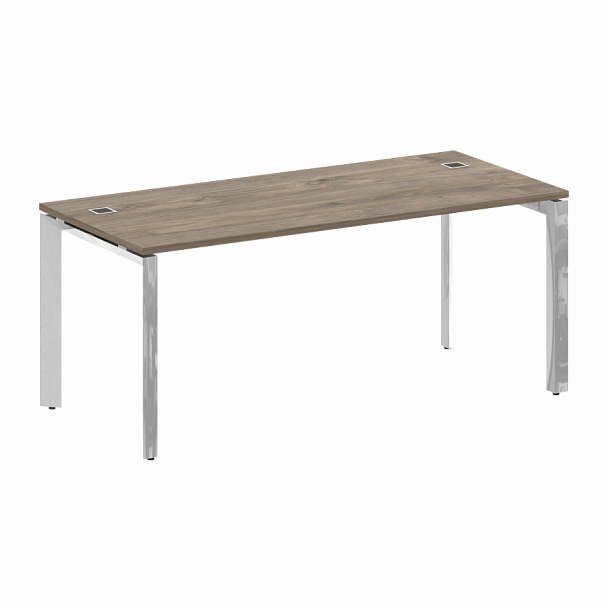 Стол рабочий руководителя на П-образном м/к "ONIX DIRECT LUX" M-O.MP-SRR-5.8 тиквуд темный - Вид 1