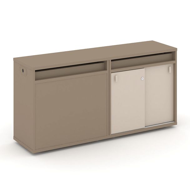 Estetica Набор №3. Тумба двойная+топ ES.NB.2T-3 Латте/Капучино 1500*410*750 - Вид 1