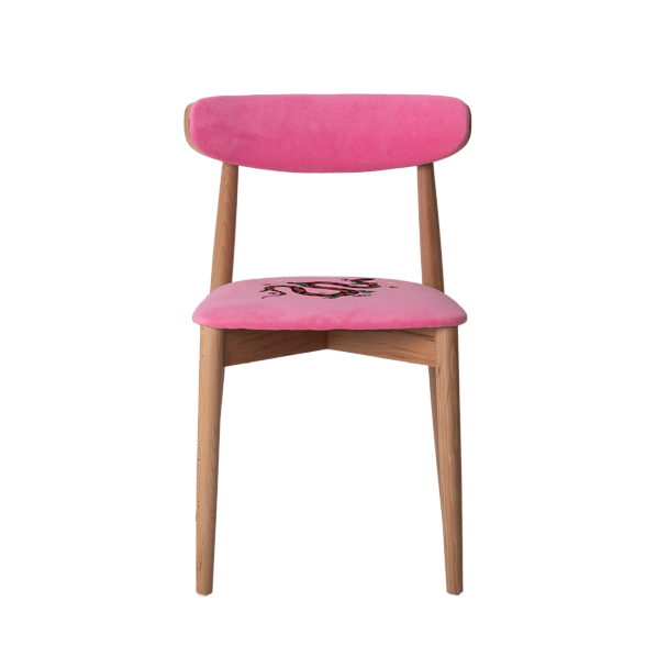 Стул Роквелл, велюр Teddy 833, вышивка черная змея - Вид 3