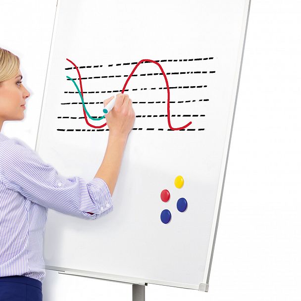 Доска-флипчарт магнитно-маркерная 70х100 см, передвижная, на роликах, Польша, BRAUBERG Extra, 237725 - Вид 3