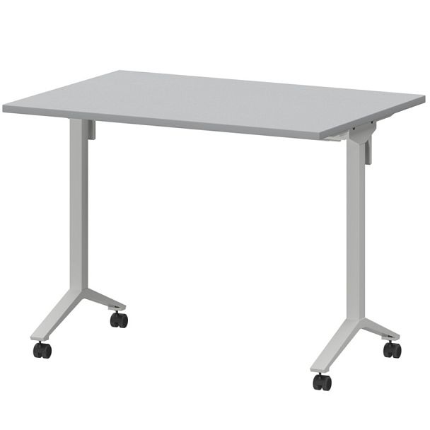 Стол мобильный складной МБ22-100.70 Серый/Белый 1000x700x750 Моби - Вид 1