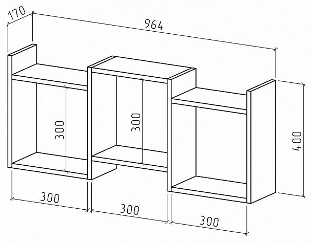Полка навесная Лайт-32 - Вид 2
