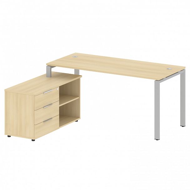 Рабочая станция "Metal System" БП.РС-СТС-2.4 акация/серый - Вид 2