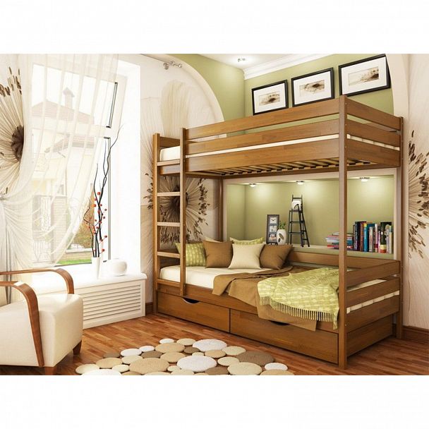 Двухъярусная кровать "Нота" береза - Вид 3