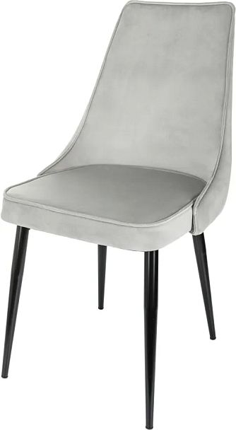 Стул для дома Бюрократ CH-K4 св.серый Holland 09 металл черный на ножках (CH-K4_1/HL09) - Вид 2