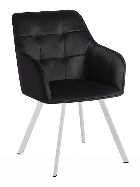 Комплект кресел поворотных Мони, черный H-75/белый, 2 шт. - Вид 4