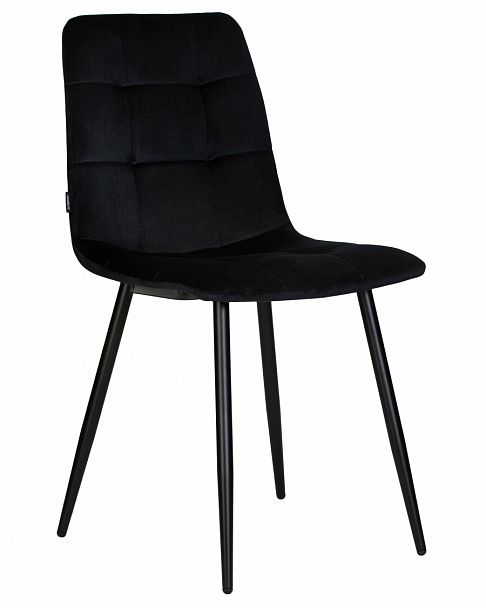 Стул обеденный DOBRIN CHILLY (Черный Holland 75, основание черное) - Вид 1