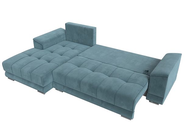 Угловой диван НордСтар левый угол Велюр бирюзовый - Вид 8