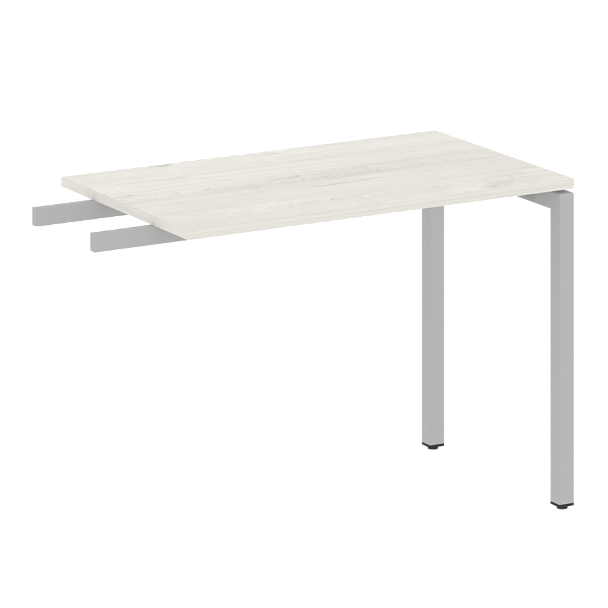 Metal System Quattro Приставной элемент на П-образном м/к 40БП.ПР-3 Дуб наварра/Серый металл 1000*600*750 - Вид 1