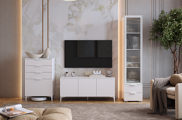 Гостиная "Зефир К1" (2200х424х1900) ГК01Зефир.3268 - Вид 2