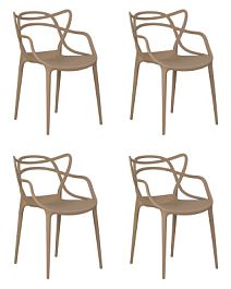 Набор 4 шт Стул обеденный DOBRIN MASTERS (бежевый (GR-03)) - Фото предпросмотра