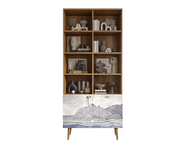 Стеллаж на комоде Berber арт BB44/Print_51 - Вид 1