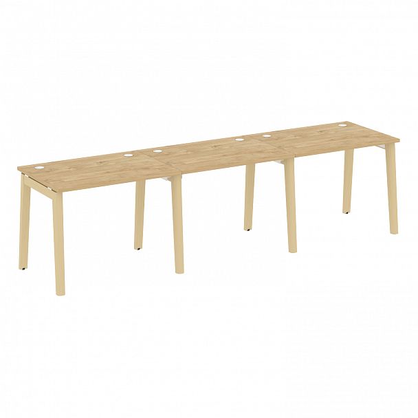 Рабочая станция "Onix wood" OW.RS-3.1.7 тиквуд светлый/дуб светлый - Вид 1