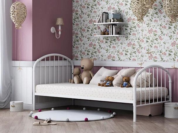 Кровать односпальная "Эвора-1" белый - Вид 1