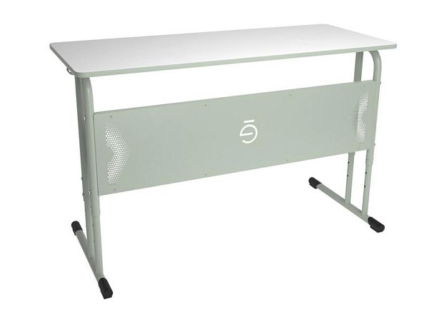 Двухместная парта Optima ПШ5/2-Р, регулируемая белый - Вид 1