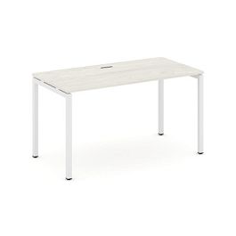 Стайл Проджект Стол письменный SN-4P.SP-012 Дуб Наварра/Металл Белый 1180*700*750 - Фото предпросмотра
