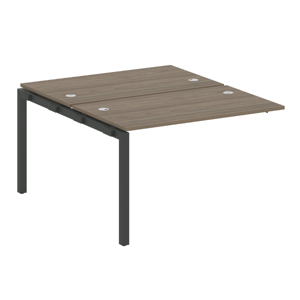 Metal System Quattro Р. ст. криволинейная на П-образном м/к 50БП.РАС-СА-2.2 Вяз/Антрацит металл 1400*1835*750 - Вид 1