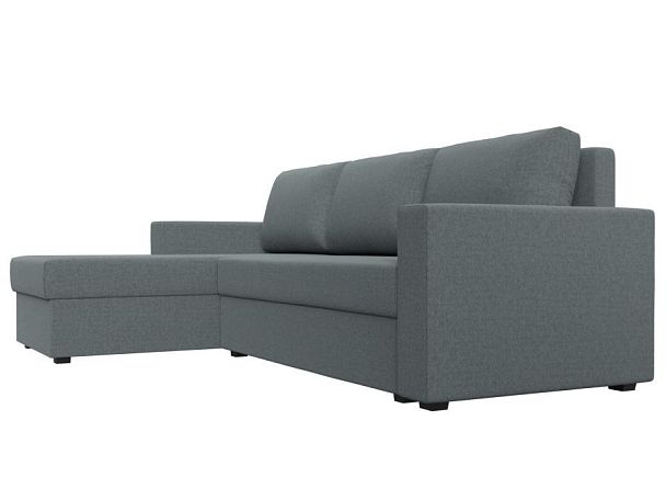 Диван угловой Траумберг Лайт левый угол Рогожка серый - Вид 3