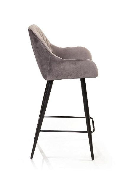Стул полубарный Robert, бархат светло-серый 26 - Вид 3