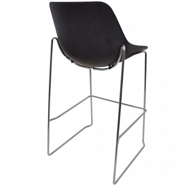 Стул Q5 (пруток, барный), черный - Вид 4