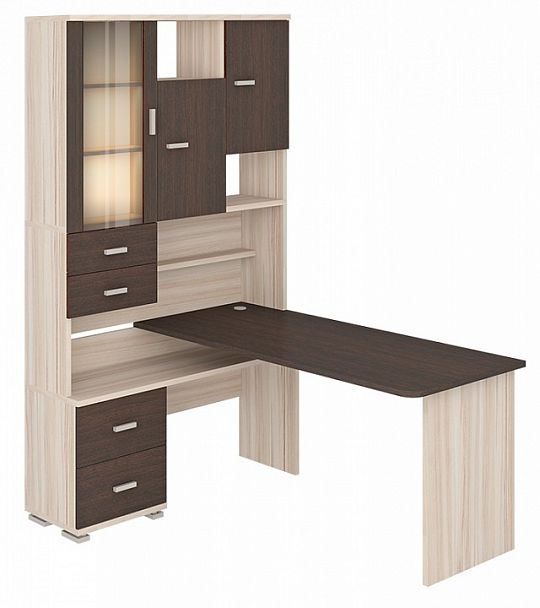 Стол компьютерный Домино СР-620/160 Венге/Карамель левый - Вид 2