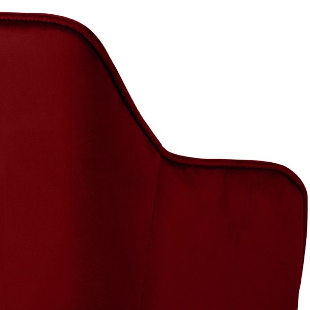 Комплект полубарных поворотных кресел Мони К, Confetti bordo/черный, 3 шт. - Вид 10