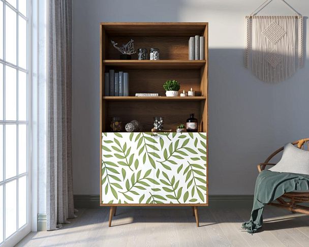 Стеллаж с дверками Berber принт 28 арт BB26/Print_28 - Вид 5