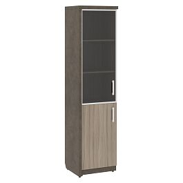 Шкаф СФ-534591 Бетон чикаго тем F187 ST9/Дрифтвуд H3090 ST22/Графит/Черный 537х454,5х2083 WOOD&STONE - Фото предпросмотра