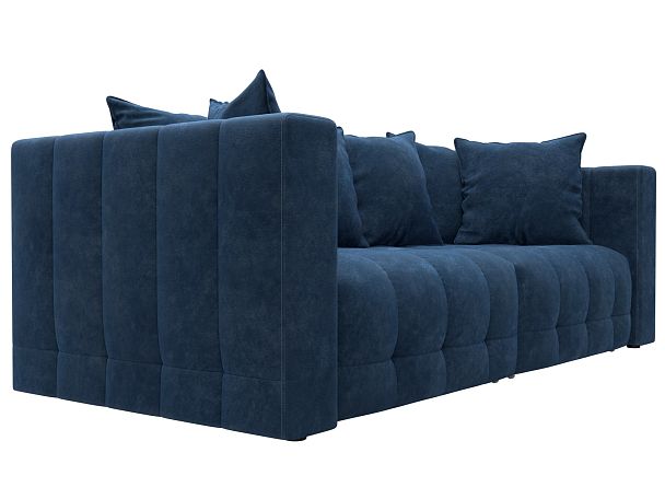 Диван прямой Лига-052 НПБ Велюр синий - Вид 3