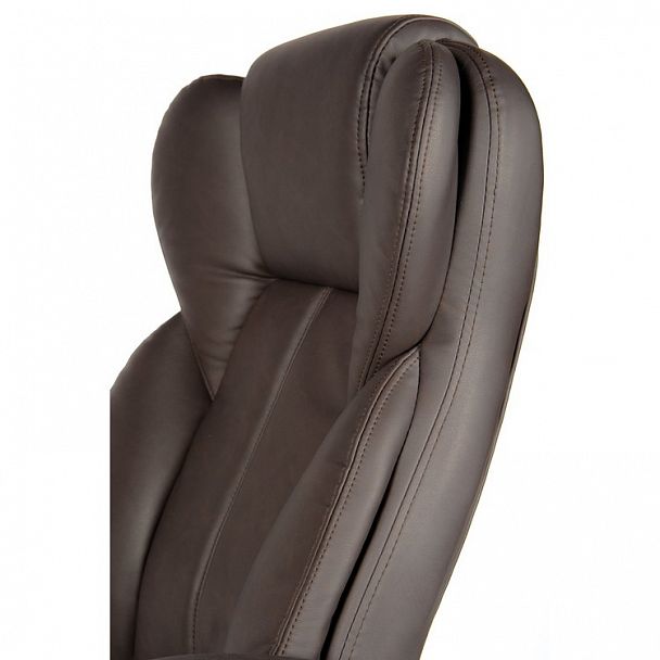 Кресло Верса / (brown) сталь + хром / темно-коричневая экокожа - Вид 11