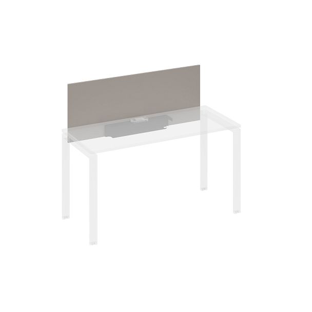 Экран настольный фронтальный для стола 140 с кабель-каналом A4 А4 Б 832 БП мокко премиум / металлокаркас антрацит - Вид 1