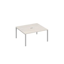 Стол 160 на каркасе UNO для переговоров A4 А4 Б1 136 БП дуб / металлокаркас серый - Фото предпросмотра