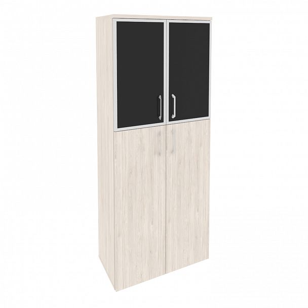 Шкаф "Onix" O.ST-1.7R white/black денвер светлый - Вид 1