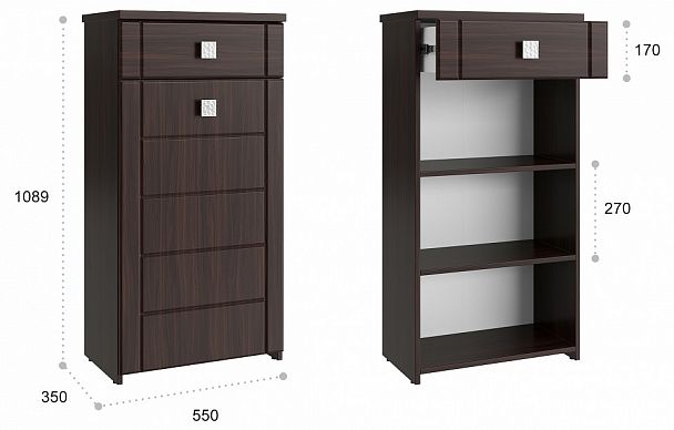 Тумба Изабель ИЗ-56К - Вид 4