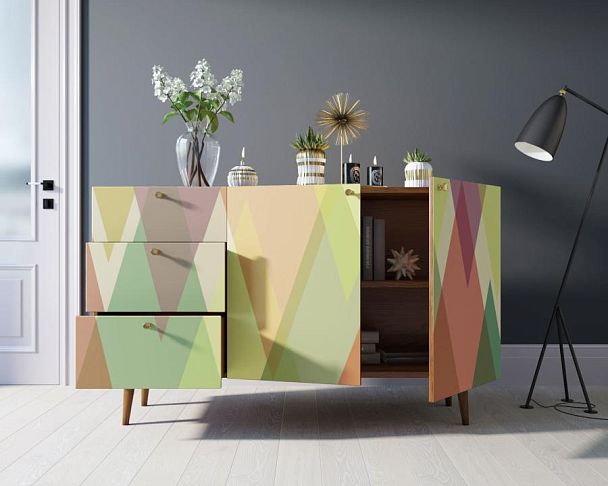 Комод Berber с двумя дверками и ящиками принт 16 арт BB17/Print_16 - Вид 2