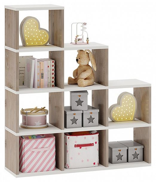 Стеллаж Бартоло СЛД 4 Белый/Нельсон - Вид 2