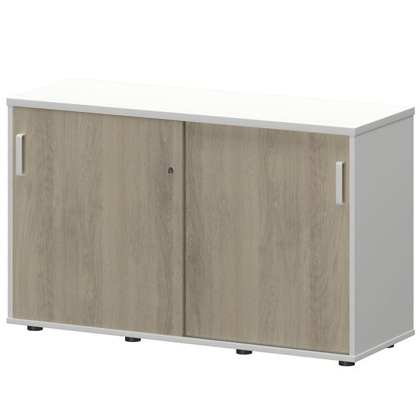 Тумба-купе СМТ-12К Тип1 Белый/Кронберг 1236x444x750 Смарт - Вид 1