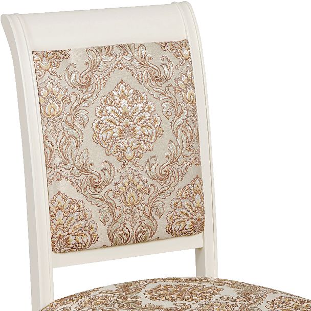 Комплект деревянных стульев с мягким сиденьем Бармс Слоновая кость/Бежевый жаккард, 2 шт. - Вид 8