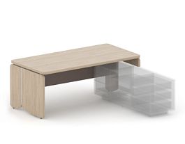 АККОРД/ACCORD RACR003-18x9 Стол правый под тумбу 1800х900х750 Сосна Аланд/Серый камень - Фото предпросмотра