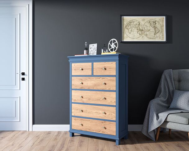 Комод "Jules Verne" высокий из ясеня JV35ETGBY - Вид 4