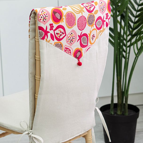 Универсальный чехол лен с декором - Вид 5