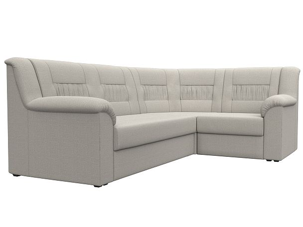 Диван угловой Карелия правый угол Рогожка бежевый - Вид 3