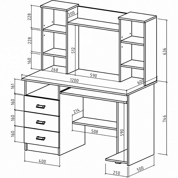 Стол компьютерный Имидж-19 - Вид 2