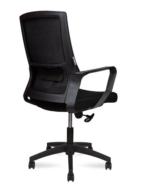 Кресло офисное / Max LB / черный пластик / черная сетка / черная ткань - Вид 5