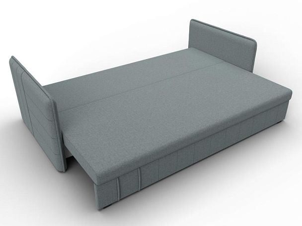 Диван прямой Слим Рогожка серый - Вид 8