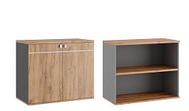 Креденция Tess 90x45x75 дуб крафт золотой - Фото предпросмотра