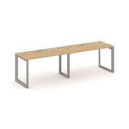 Style Project Next Рабочая станция односторонняя SN-59O.ORS-011 Тиквуд Светлый/Металл Серый/Серебро Заглушка 1960*700*750 - Фото предпросмотра