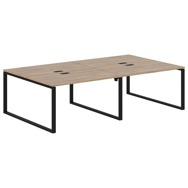 Стол 4-х местный EQWST 2716 Дуб Денвер светлый/Черный 2726х1606х750 EDIS - Вид 1