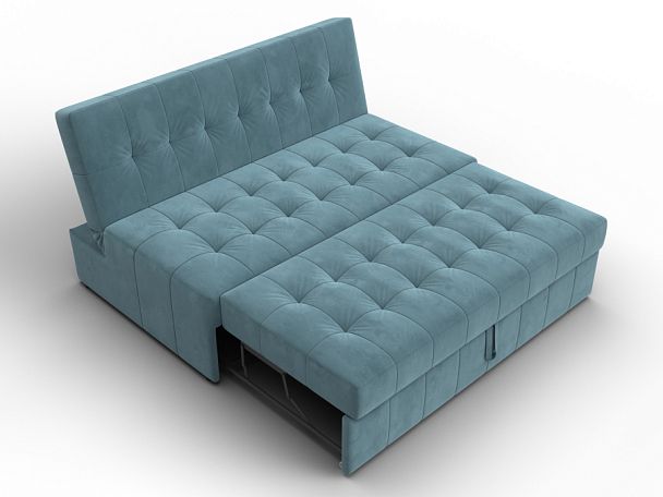 Диван прямой Лига-107 (140) Велюр бирюзовый - Вид 7