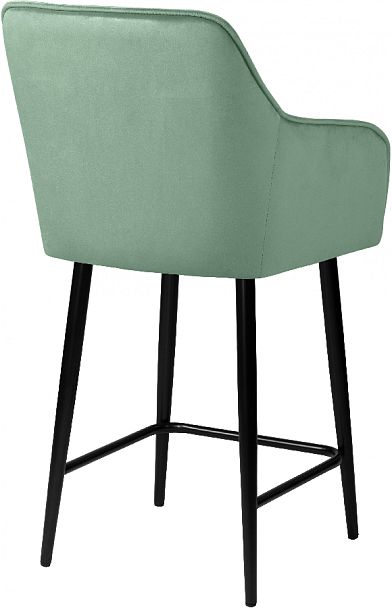 Комплект полубарных поворотных кресел Мони К, Confetti aquamarine/черный, 3 шт. - Вид 5